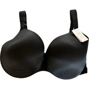 NWT Auden Lightly Lined Wire free Bra‎ SZ 44DD Black